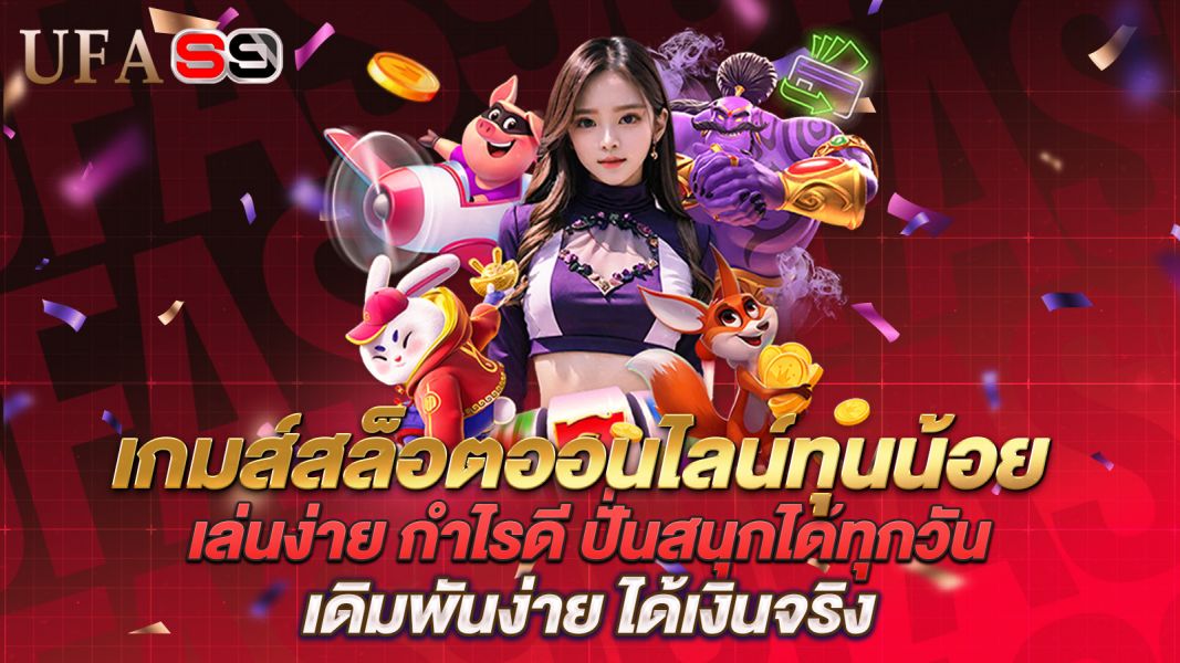 บทความ เกมส์สล็อตออนไลน์ทุนน้อย เล่นง่าย กำไรดี ปั่นสนุกได้ทุกวัน